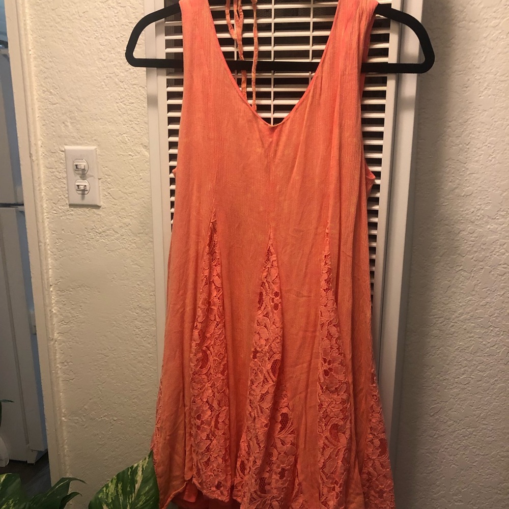 Orange/salmon sun dress
